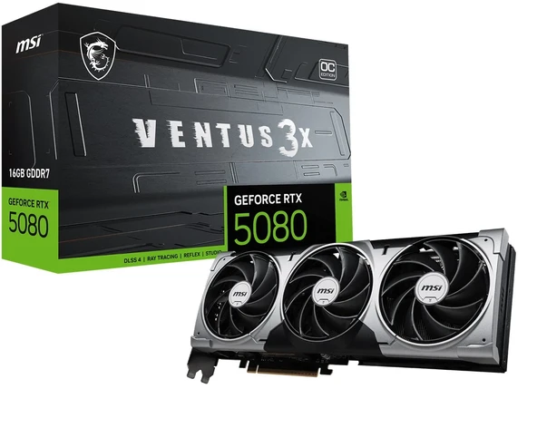 MSI VGA RTX 5080 16G VENTUS 3X OC ürün görseli 1