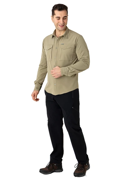 Crozwise Gömlek Bej 7154-02 - Resim 3
