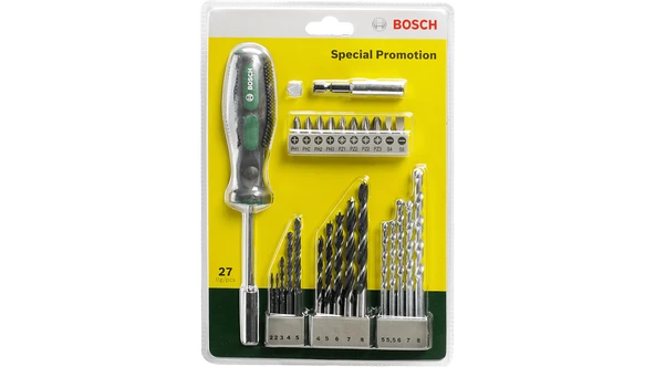 Bosch 27 Parça Tornavidalı Vidalama ve Matkap Ucu Seti ürün görseli 1