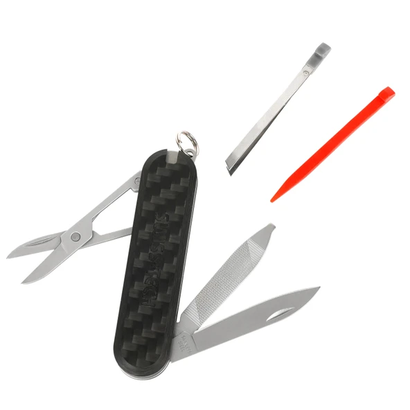 Swiss+Tech  7-in-1 Çok Amaçlı Anahtarlık Multitool ürün görseli 1