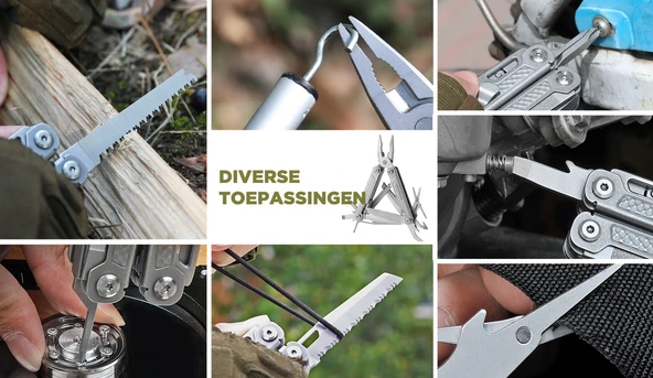 Swiss+Tech 17-in-1 Çok Amaçlı Multitool Pense - Resim 2