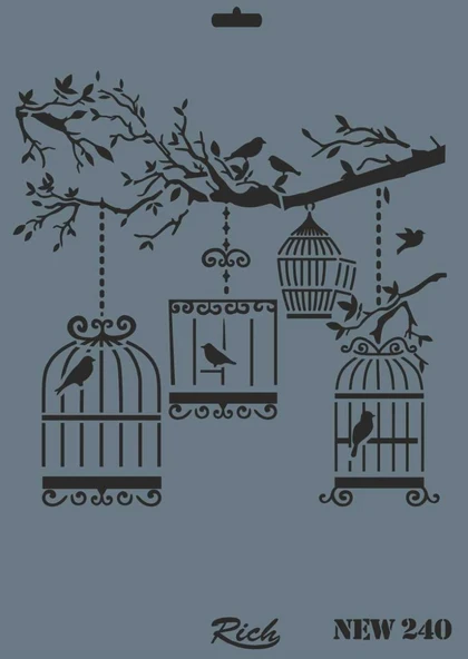 New Seri N-240 Stencil 35X25 Cm ürün görseli 1