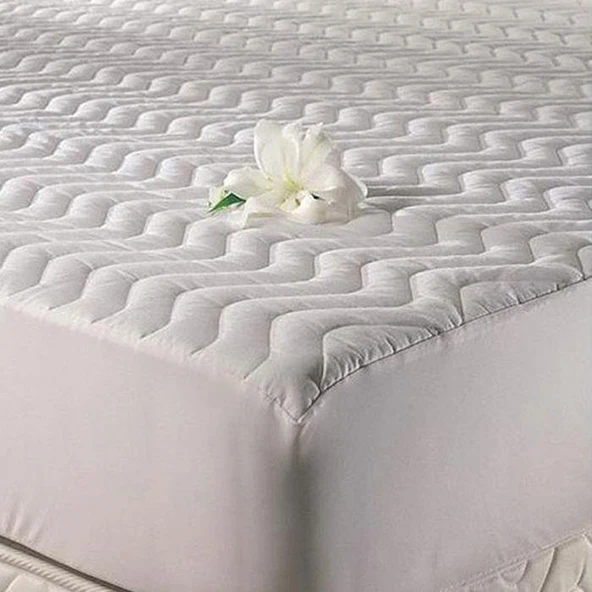 Sıvı Geçirmez Kapitoneli Fitted Çift Kişilik Yatak Pedi 160X200Cm ürün görseli 1