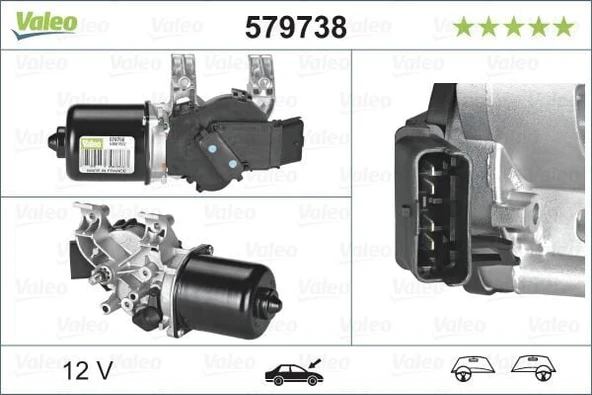 VALEO SİLECEK MOTORU RENAULT CLIO III 2003> ürün görseli 1