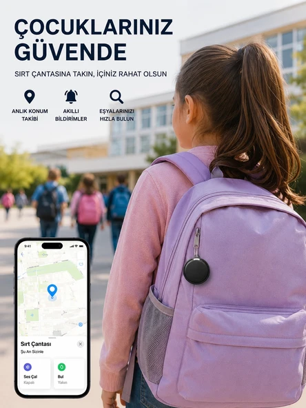 Apple ve Android Destekli AirTag Konum Takip ve Eşya Bulucu ürün görseli 1
