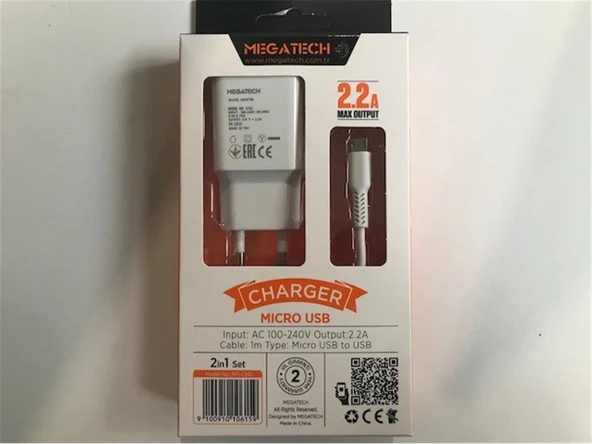 Megatech Eco 2100 Micro Şarj Aleti (CC01) ürün görseli 1