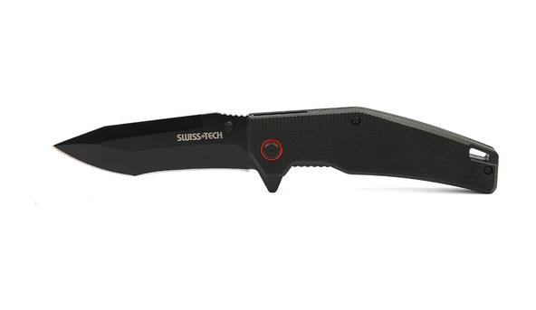 Swiss+Tech  G10 Siyah Titanyum Katlanır Çakı ürün görseli 1