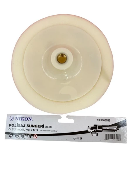 18050Bs Polisaj Süngeri 180 Mm Beyaz Sert ürün görseli 1