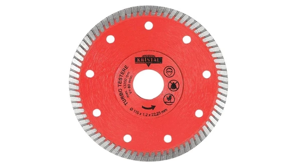 Kristal Turbo Elmas Testere 115 Mm ürün görseli 1