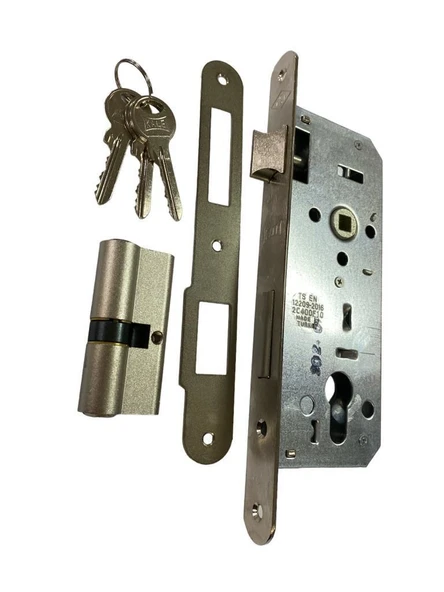 Kale Oval 15 R 40 Mm Nikel Silindirli Kapı Kilidi ürün görseli 1