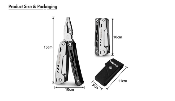 Swiss+Tech 11-in-1 Çok Amaçlı Multitool Pense - Resim 6