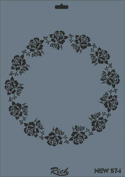 New Seri N-574 Stencil 35X25 Cm ürün görseli 1