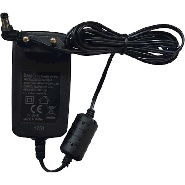Csec Modem Adaptör 12V 2A 5.5x2.5 Csec CS24E120200FGF ürün görseli 1