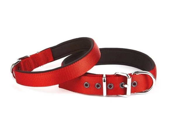 Seri Dokuma Boyun Tasması 4X52-60Cm Kırmızı ürün görseli 1