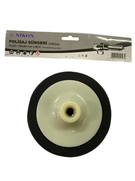 18050Sy Polisaj Süngeri 180 Mm Siyah Yumuşak ürün görseli 1
