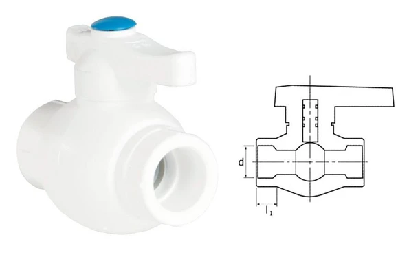Ege Yıldız Pprc 40 Mm Küresel Vana Gri ürün görseli 1