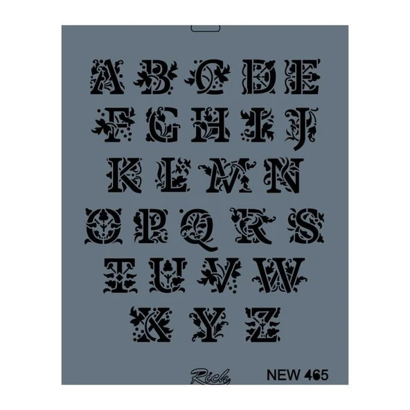 New Seri N-465 Stencil 35X25 Cm ürün görseli 1