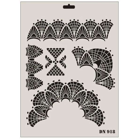 Dantel Seri Dn-918 Stencil 35X25 Cm ürün görseli 1