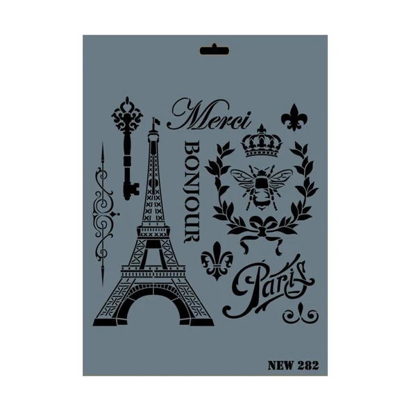 New Seri N-282 Stencil 35X25 Cm ürün görseli 1