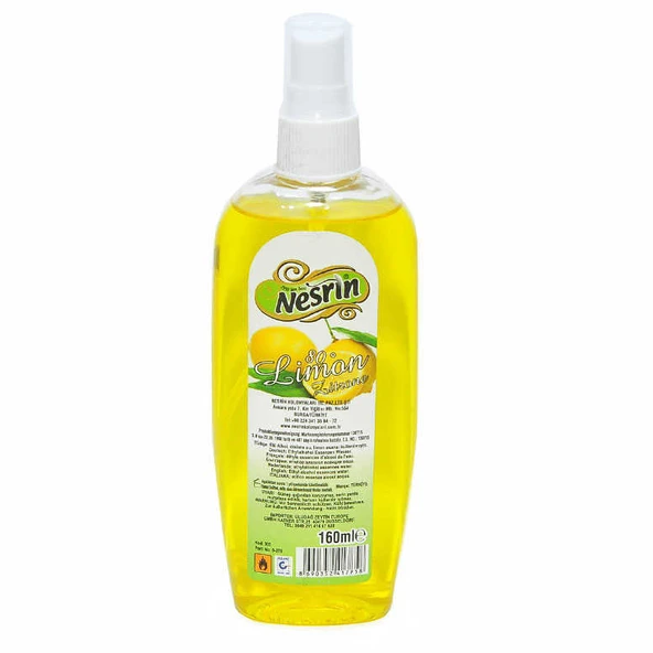 Limon Kolonyası Sprey 80 Derece Pet Şişe 160 Ml ürün görseli 1