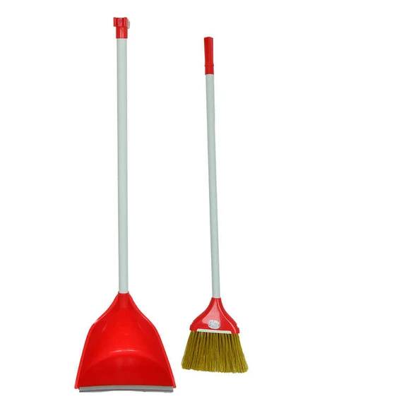 Plastik Saplı Süpürgeli Saplı Faraşlı Fırça Seti Karışık Renk Zp-128 ürün görseli 1
