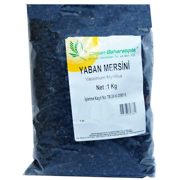 Acı Yaban Mersini Siyah Doğal 1000 Gr Paket ürün görseli 1