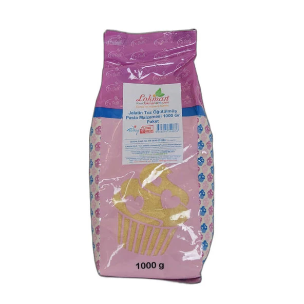 Jelatin Toz Öğütülmüş Pasta Malzemesi 1000 Gr Paket ürün görseli 1