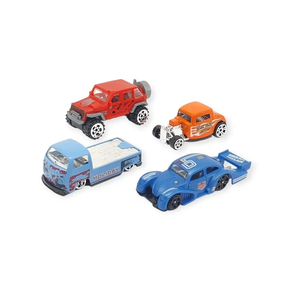 Alloy Racer 4'Lü Araç Seti - 780-413 - 1 Adet ürün görseli 1