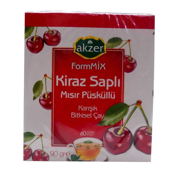 Kiraz Saplı Mısır Püsküllü Sel Çay 60 Süzen Poşet ürün görseli 1