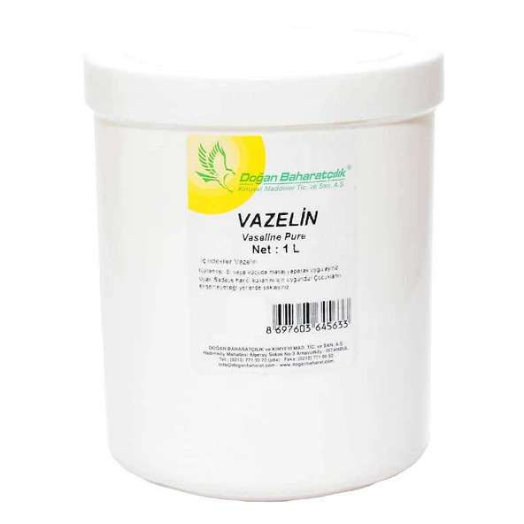 Saf Vazelin Beyaz 1 Lt Pet Kanoz ürün görseli 1