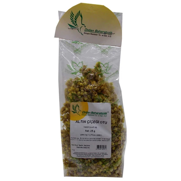 Altın Otu Çiçeği Ölmez Çiçek Doğal 25 Gr Paket ürün görseli 1
