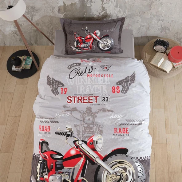 Ranforce Nev Takımı Tek Kişilik Street King V1 Gri ürün görseli 1