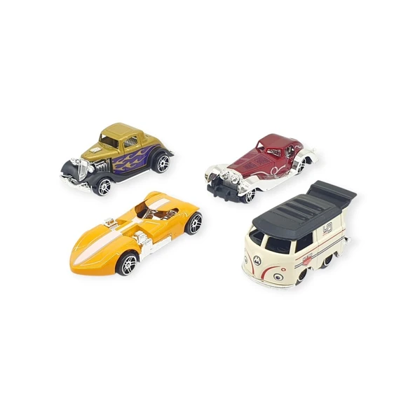 Alloy Racer 4'Lü Araç Seti - 780-413 - 1 Adet ürün görseli 1