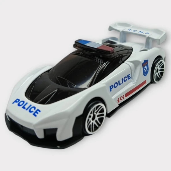 Metal Mini Polis Arabası 8 Cm - Polis - 4 - 1 Adet ürün görseli 1