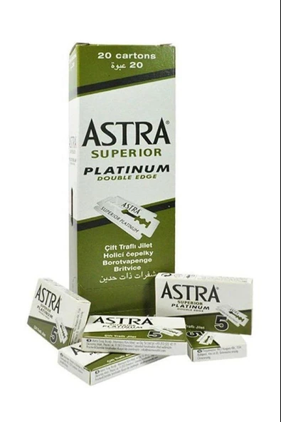 Astra Tıraş Bıçağı Yeşil Jilet 20'Li Paket ürün görseli 1