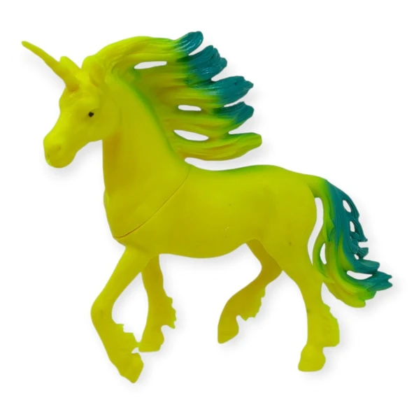 Çiftlik Hayvanları Serisi - Efsanevi Unicorn Cm - Sarı - Yeşil - 1 Adet ürün görseli 1