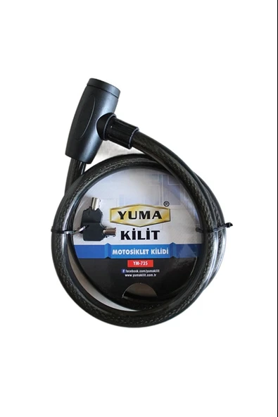Yuma Ym-735 120 Cm 20 Mm Motorsiklet Kilidi ürün görseli 1