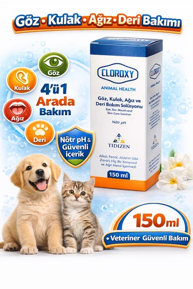Cloroxy Göz Kulak Ağız Deri Bakım Solüsyonu 150 Ml – Antiseptik Bakım Solüsyonu ürün görseli 1
