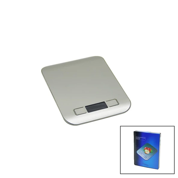 3 Kapasi̇te=1000-3000-5000Gr/1Gr 180X140X18Mm Di̇ji̇tal Plati̇n Mutfak Terazi̇ - Tarti Pi̇lli̇= 2Pcs İnce ürün görseli 1