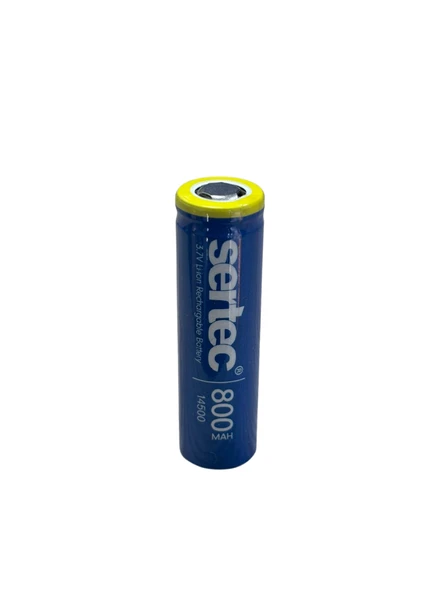 Sertec 3.7V Li-Ion 14500 Aa - 800 Mah 3C Şarjlı Pil ürün görseli 1