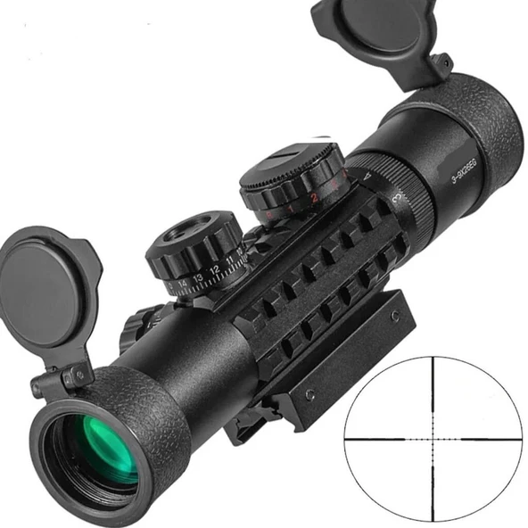 C3-9X26 Eg Raylı Çift Işıklı Dürbünü 11Mm/22Mm ürün görseli 1