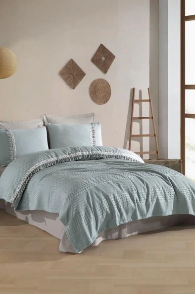 Pike Takımı Çift Kişilik Bohemline V9 Mint ürün görseli 1