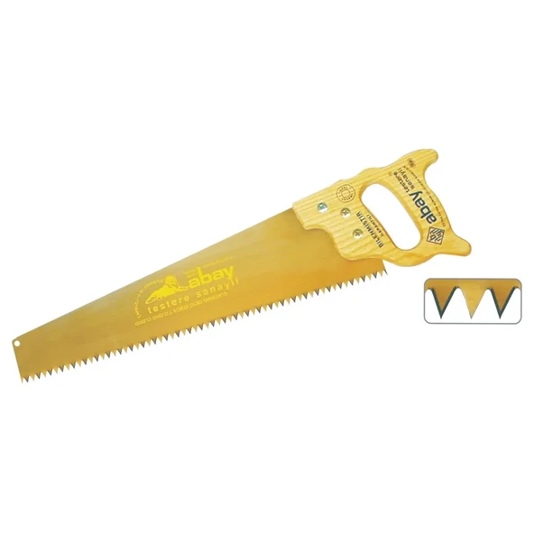 Abay Sarı Çelik Testere 50 Cm - Ahşap Sap ürün görseli 1