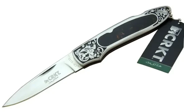 Crkt Cr 0128 Khv Kamp Çakı Cm - Metal Desenli Sap, Kılıflı, Kutulu ürün görseli 1