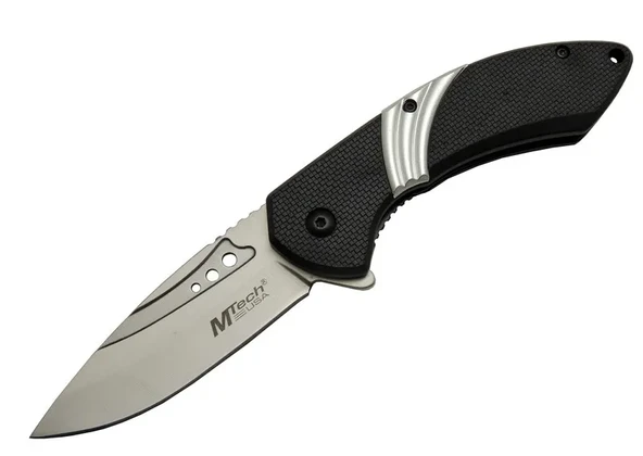 Mtech 4214 Beyaz Kamp Çakı 20Cm- Yarı Otomatik, Kemerlikli, Oluklu ürün görseli 1