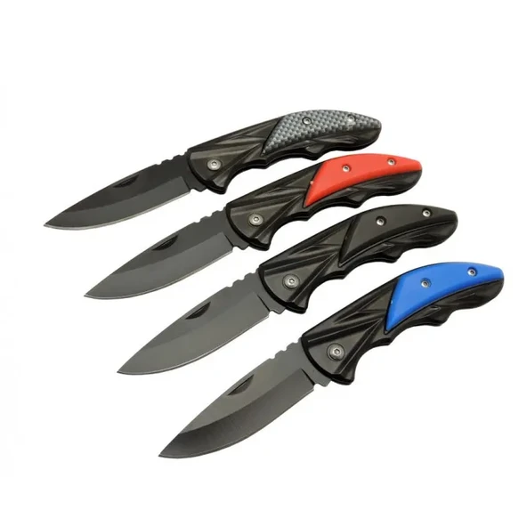 Klipsli 4 Lü Set Metal 16 Cm Kamp / Çakı - Yarı Otomatik, Kemerlikli, Kutulu ürün görseli 1