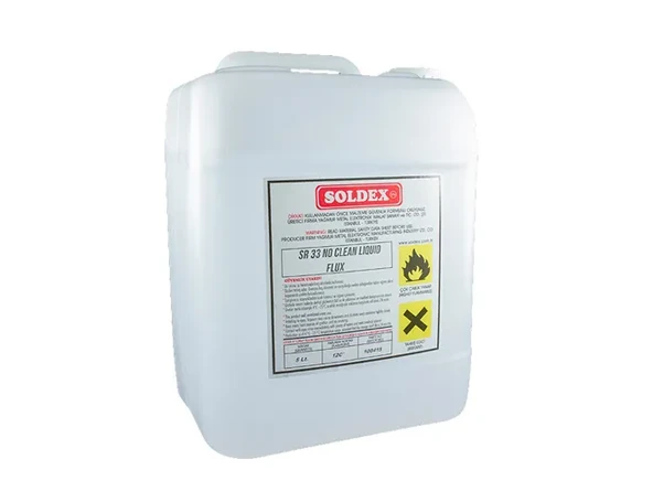 Soldex No Clean Flux 20 Lt Sr33 - Temizleme Gerektirmeyen Lehim Suları ürün görseli 1