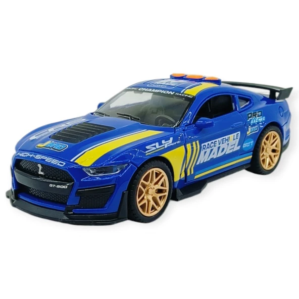 Spor Araba Gt-500 Sürtmeli Işıklı Sesli Lacivert Plastik 18Cm - 1 Adet ürün görseli 1
