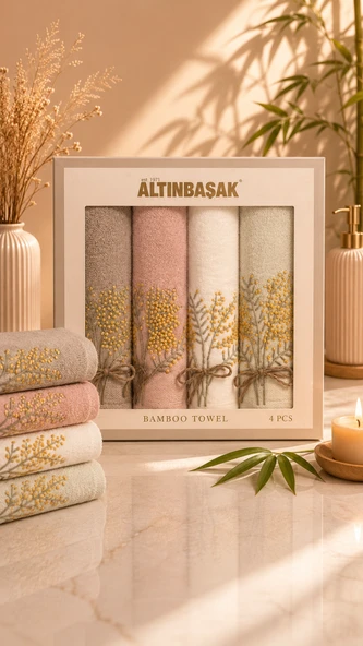 Bambu 4´Lü 50X90 El Hlusu Laurel ürün görseli 1