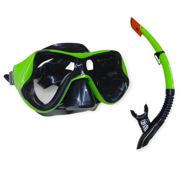 Dalış Maskesi Snorkel Yetişkin - 51715-Yeşi̇l - 1 Adet ürün görseli 1